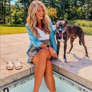 Abercrombie crop Henley tank